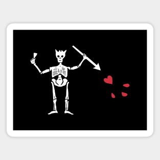 Blackbeard's Flag Skeleton Magnet